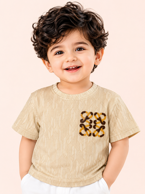 Boys Fawn Soft Cotton T-Shirt Casual Fashion Kids Wear BloomUp