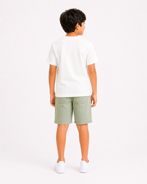 White Premium Casual Boys Soft Cotton T-Shirt BloomUp