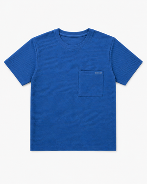 Boys Blue Short Sleeved Shirt Soft Cotton T-Shirt BloomUp
