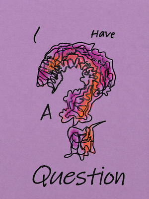 Boys “I Have A Question” Graphic Cotton T-Shirt – Lavender Casual Half Sleeve Tee for Kids BloomUp