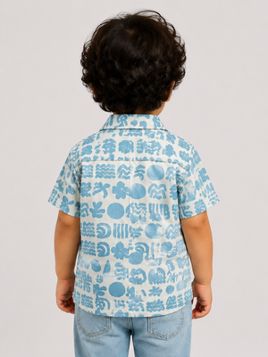 Sky Blue Lightweight Boys Shirt 0-24M BloomUp