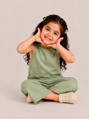 Serene Sage Green 2-Piece Girls Set 0-24M BloomUp