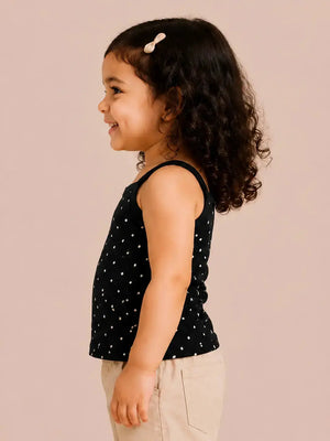 BloomUp Ruffled Sleeveless Kids Top – Pack of 3 Colorful Summer Tanks for Toddlers
