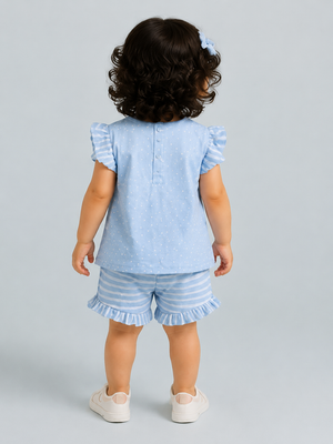 Powder Blue 2-Piece Knit Set for Girls 0-24M BloomUp