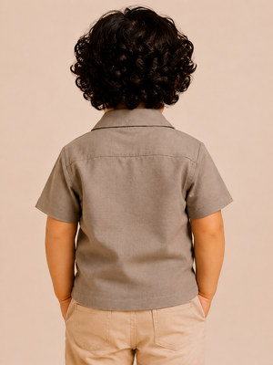 Warm Tan Boys Shirt 0-24M BloomUp