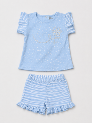 Powder Blue 2-Piece Knit Set for Girls 0-24M BloomUp