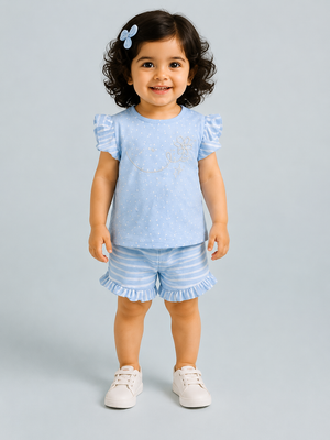 Powder Blue 2-Piece Knit Set for Girls 0-24M BloomUp