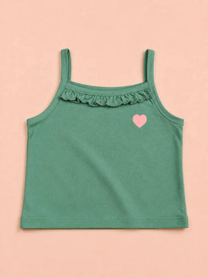 BloomUp Ruffled Sleeveless Kids Top – Pack of 3 Summer Tanks for Toddlers