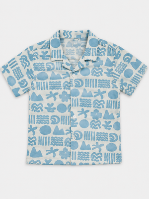Sky Blue Lightweight Boys Shirt 0-24M BloomUp