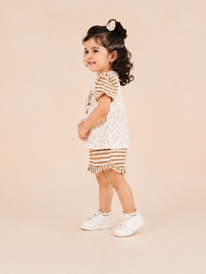 Brown 2-Piece Knit Set for Baby Girls 0-24M BloomUp