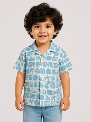Sky Blue Lightweight Boys Shirt 0-24M BloomUp