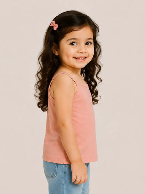 BloomUp Ruffled Sleeveless Kids Top – Pack of 3 Colorful Summer Tanks for Toddlers