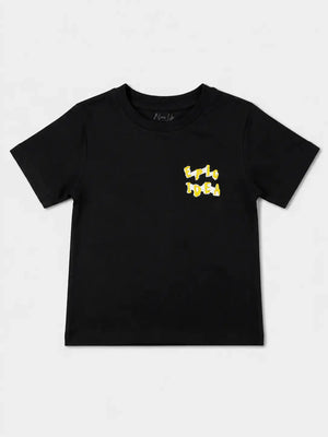 BloomUp Black Graphic Kids T-Shirt – “Epic Idea” Casual Summer Tee for Toddlers
