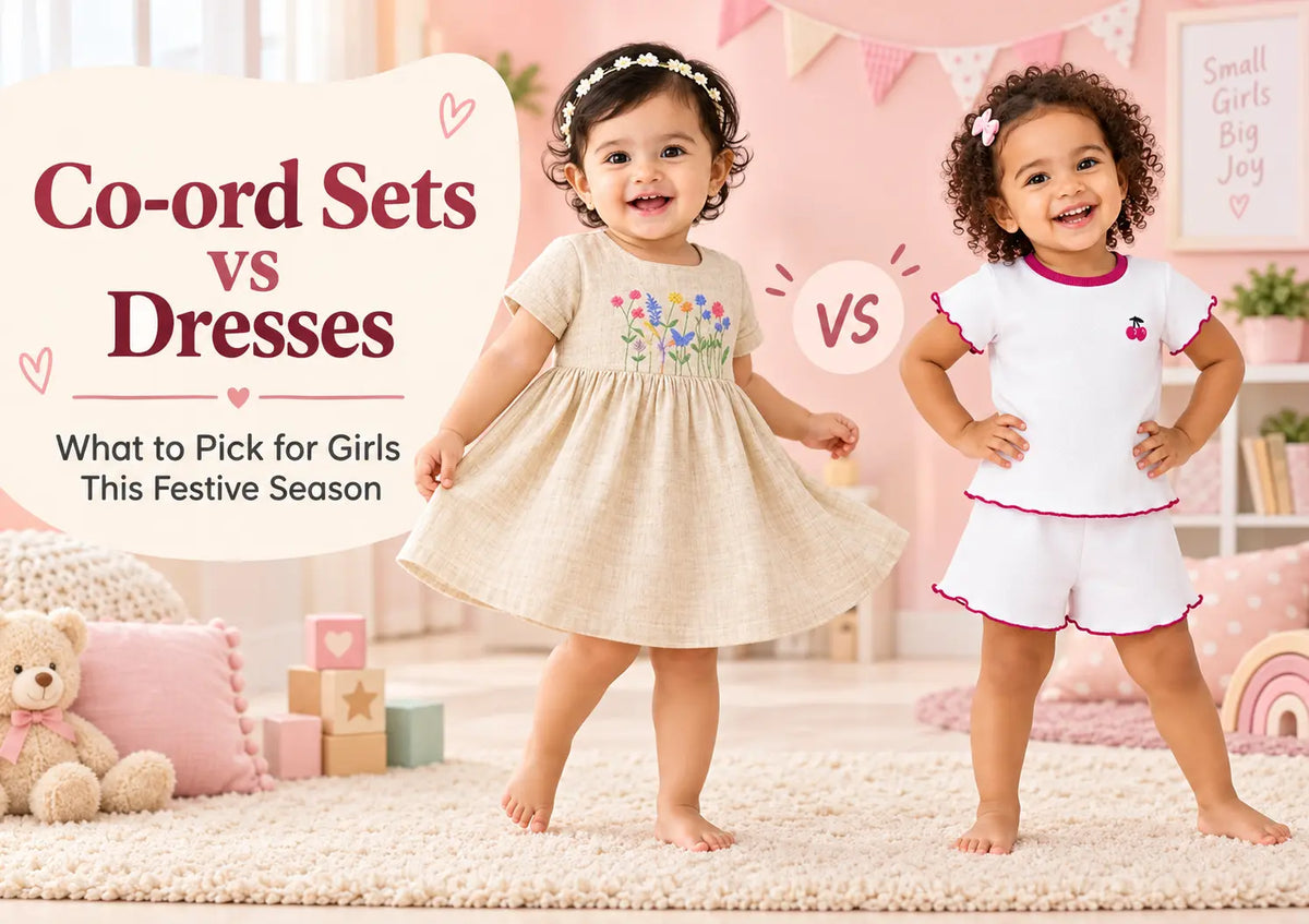 Co-ord Sets vs Dresses: What to Pick for Girls This Festive Season Bloomup