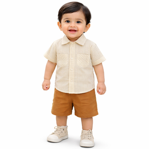 Warm Orange Baby Co-ord Top & Pant Set for Infants (0–24M) BloomUp
