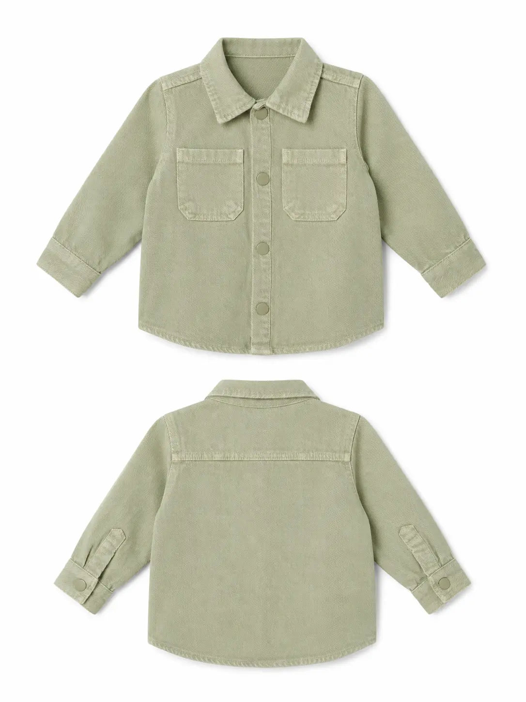 BloomUp Olive Green Utility Shirt & Pant Set for Kids – Soft Cotton Casual Wear Co-ord Outfit