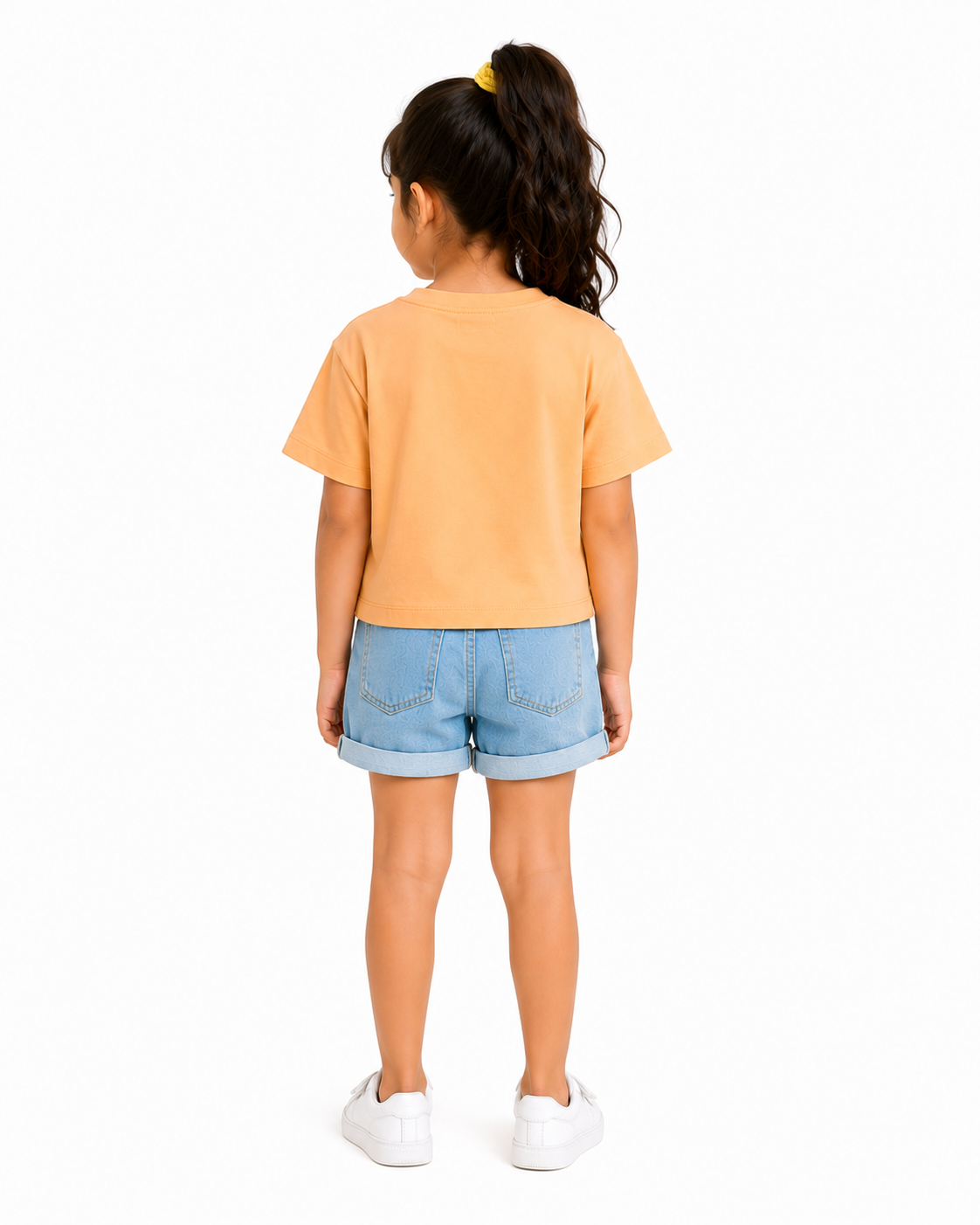 Girls Short Sleeved Blue Jersey Soft Cotton Kids Fashion Wear BloomUp