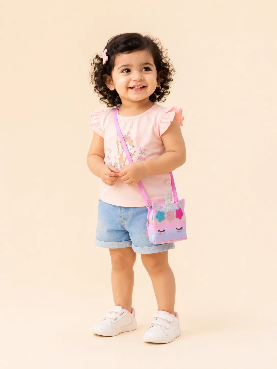 BloomUp Kids Unicorn Bag – Cute Rainbow Glitter Handbag for Girls with Shoulder Strap