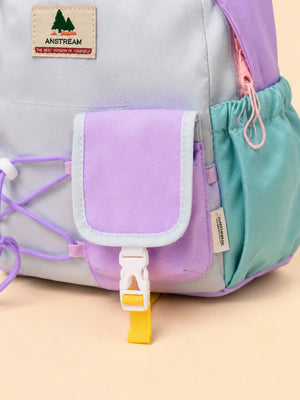 BloomUp Kids School Backpack – Cute Pastel Bag with Utility Pockets | Lightweight & Durable Daily Use Bag