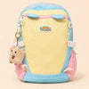 Kids Designer Backpack – Lightweight Pastel School Bag with Plush Keychain & Adjustable Straps