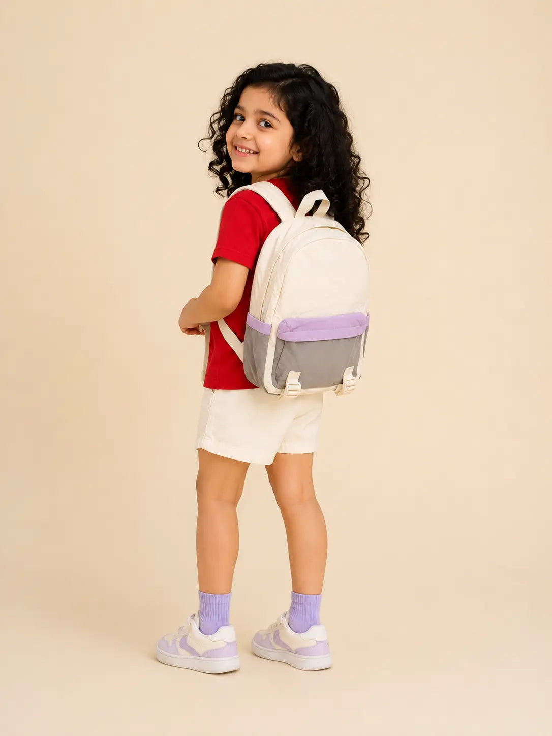 BloomUp Kids School Bag – Lightweight & Durable Backpack for Girls | Trendy Pastel Travel & Daily Use Bag