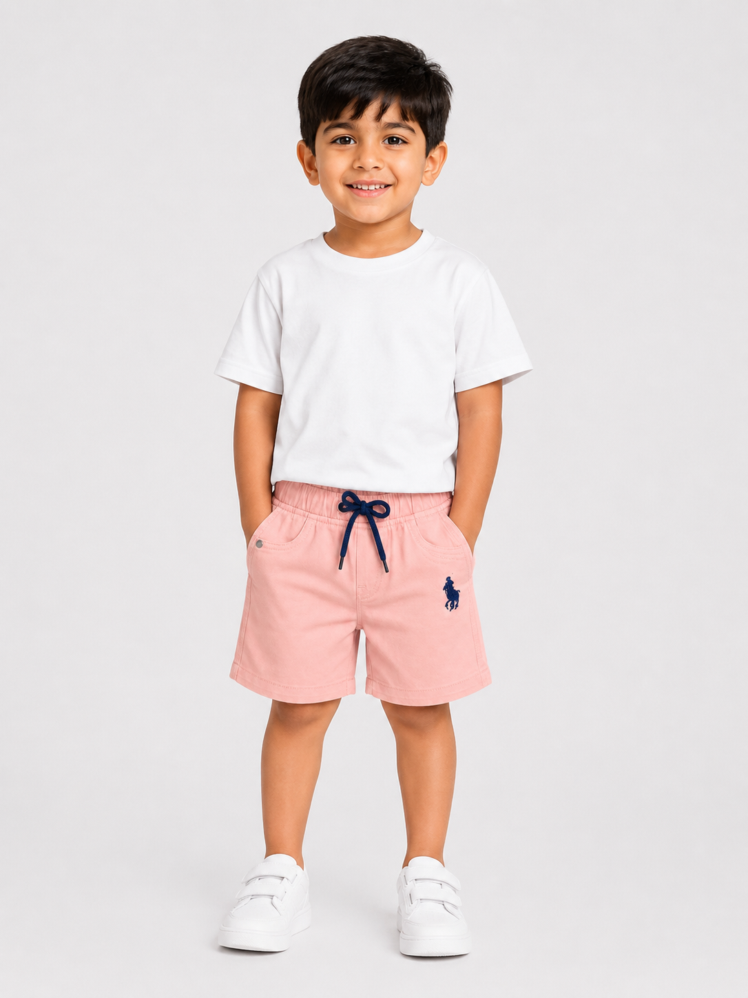 Boys Peach Soft Cotton Bottom Casual Fashion Kids Wear BloomUp