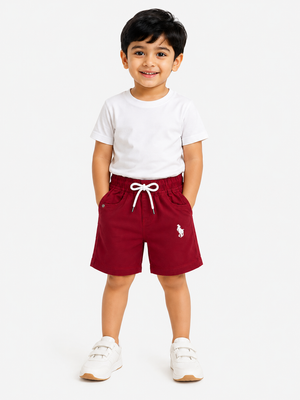 Red Premium Casual Boys  Soft Cotton Bottom Wear BloomUp