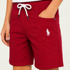 Dark Red Cotton Shorts for Boys – Soft Casual Summer Wear