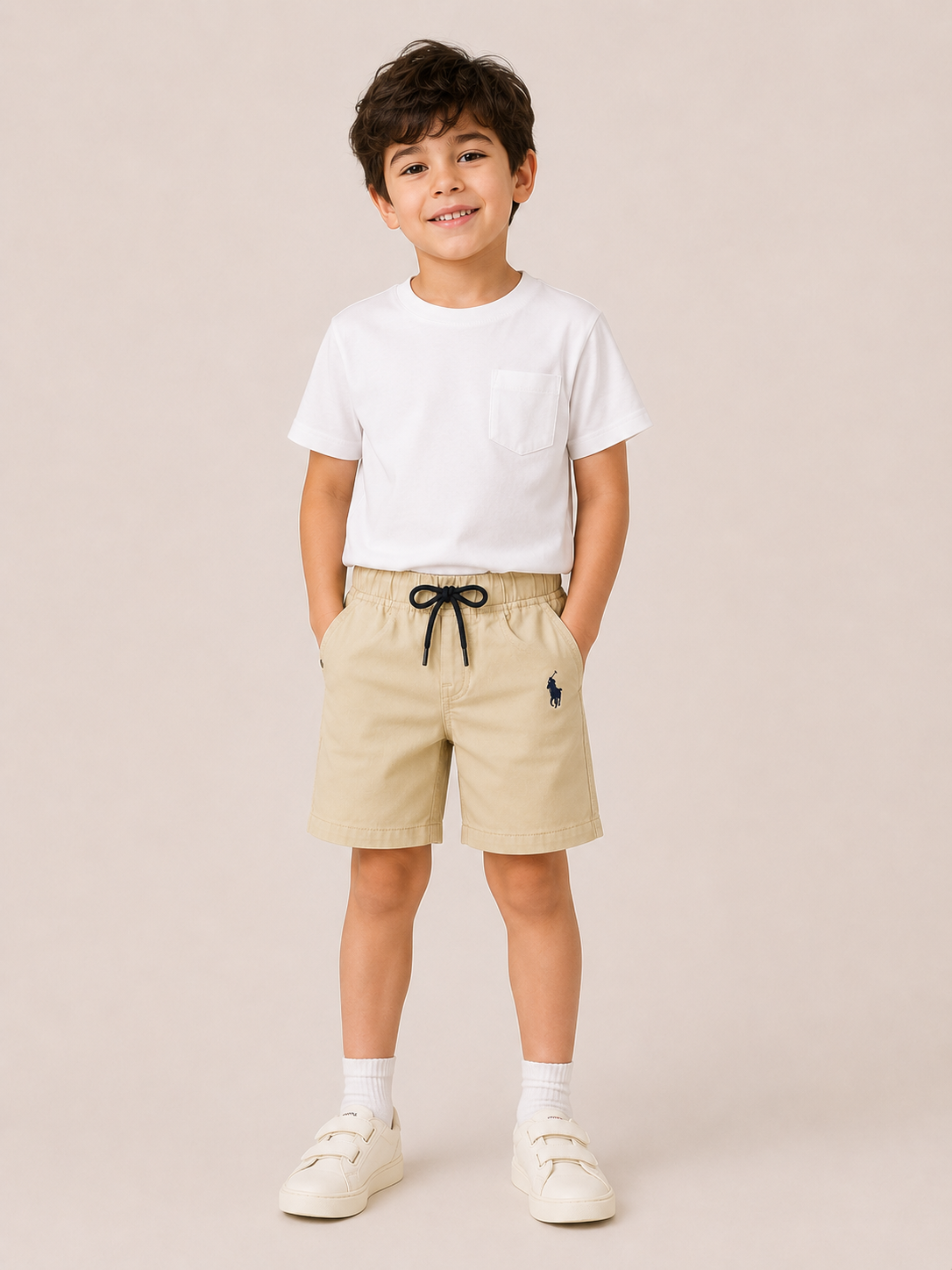 Boys Fawn Casual Shorts Kidswear Cotton Stylish Comfortable Outfit Fashion BloomUp