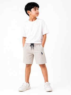 Boys Light Grey Pull On Soft Cotton Bottom Wear BloomUp