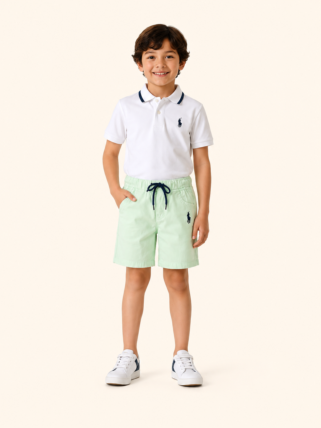 Boys Light Green Pull On Soft Cotton Bottom Wear BloomUp