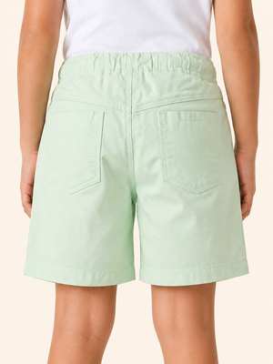 Boys Light Green Pull On Soft Cotton Bottom Wear BloomUp