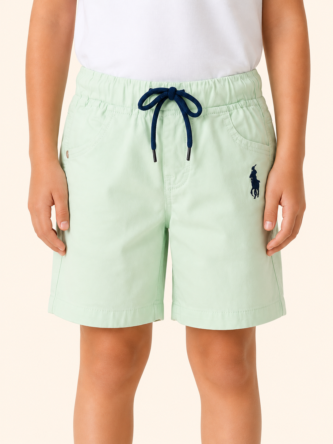 Boys Light Green Pull On Soft Cotton Bottom Wear BloomUp