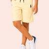 Lemon Cotton Shorts for Boys – Soft Casual Summer Wear