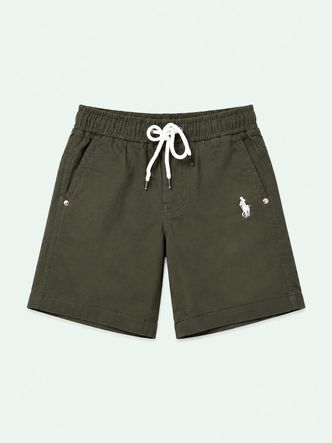 Boys Olive Green Pull On Soft Cotton Bottom Wear BloomUp