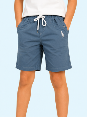 Boys Petrol Blue Pull On Soft Cotton Bottom Wear BloomUp