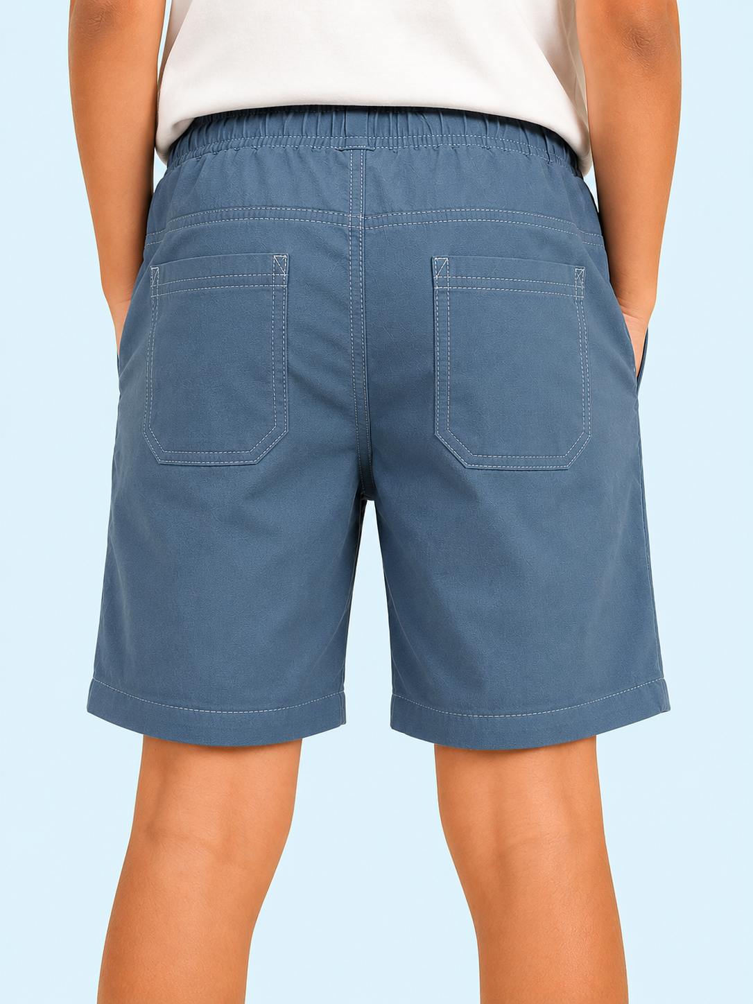 Boys Petrol Blue Pull On Soft Cotton Bottom Wear BloomUp