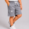 Light Grey Utility Pocket Shorts for Boys – Soft Cotton Casual Summer Wear