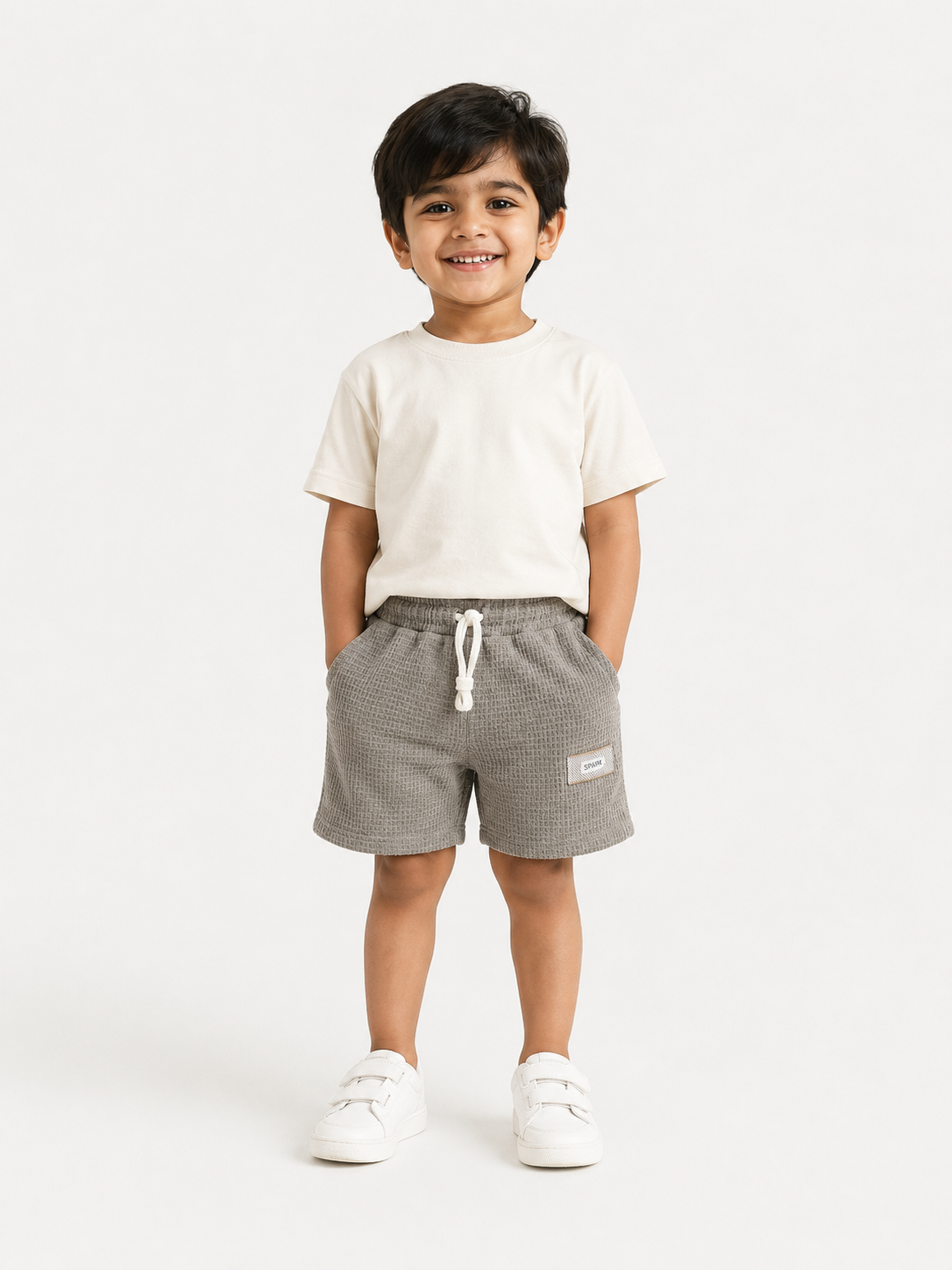 Boys Grey Soft Cotton Bottom Casual Fashion Kids Wear BloomUp