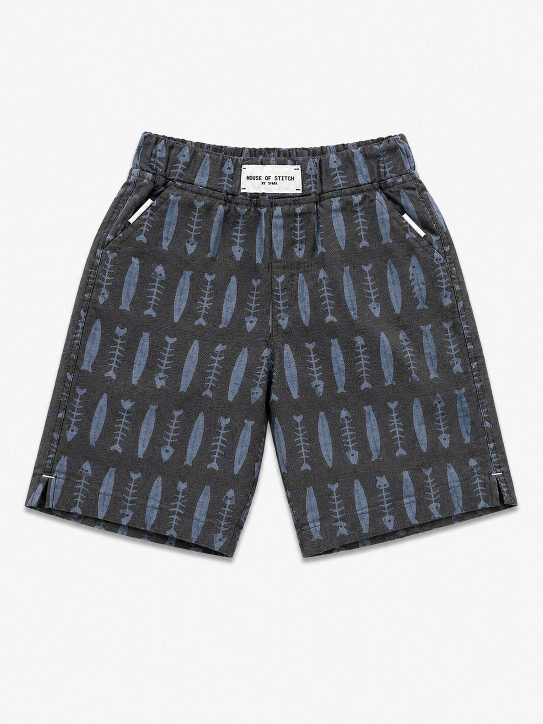 Boys Navy Checkered Pull On Soft Cotton Bottom Wear BloomUp