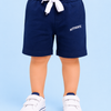 Navy Blue Authentic Printed Shorts for Boys – Soft Cotton Casual Summer Wear