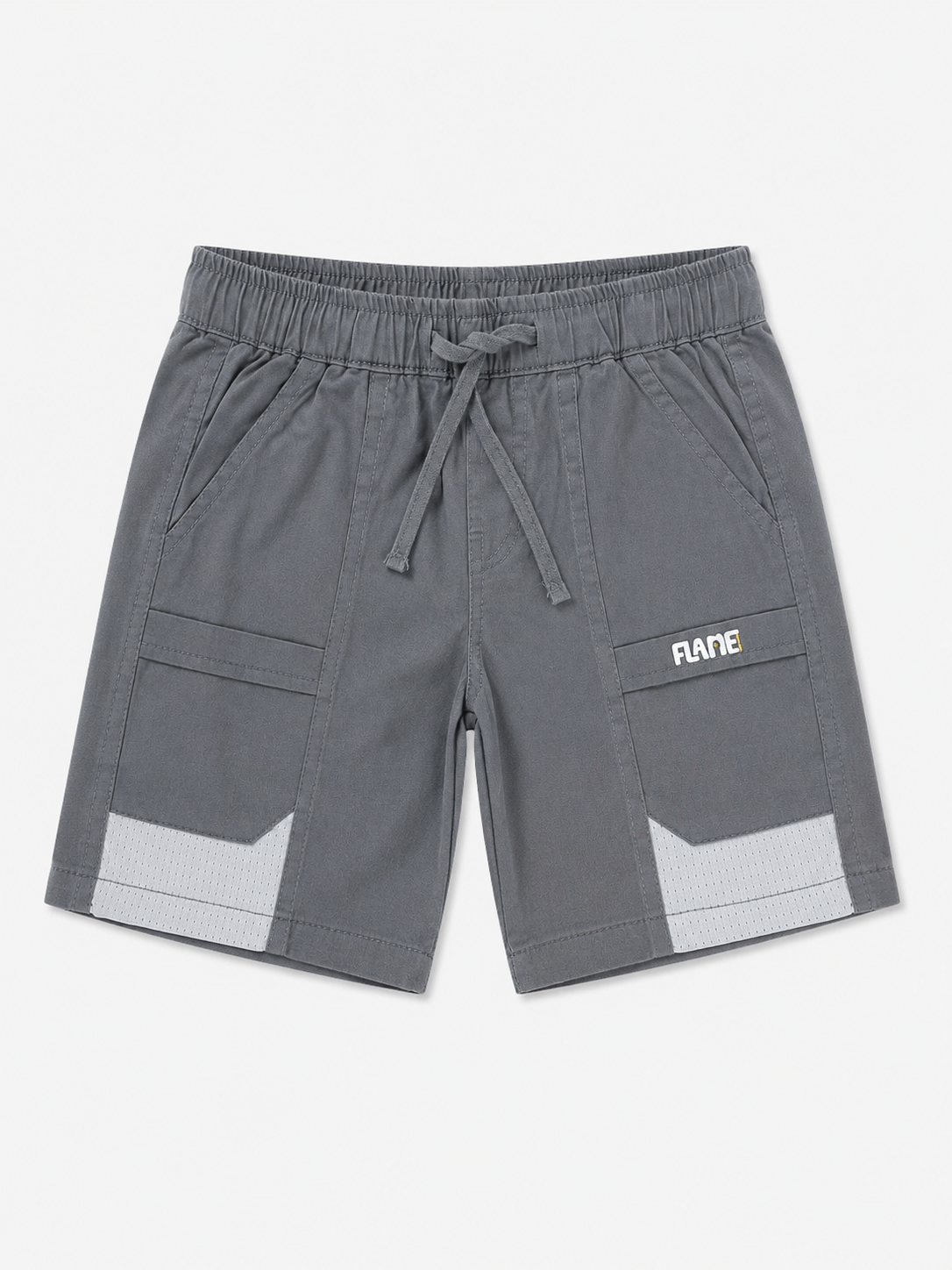 Boys Grey Cargo Style Shorts Soft Cotton Bottom Wear BloomUp