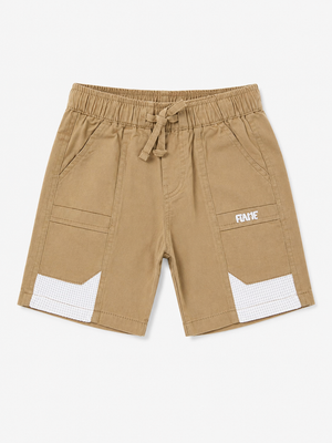 Boys Khaki Cargo Style Shorts Soft Cotton Bottom Wear BloomUp