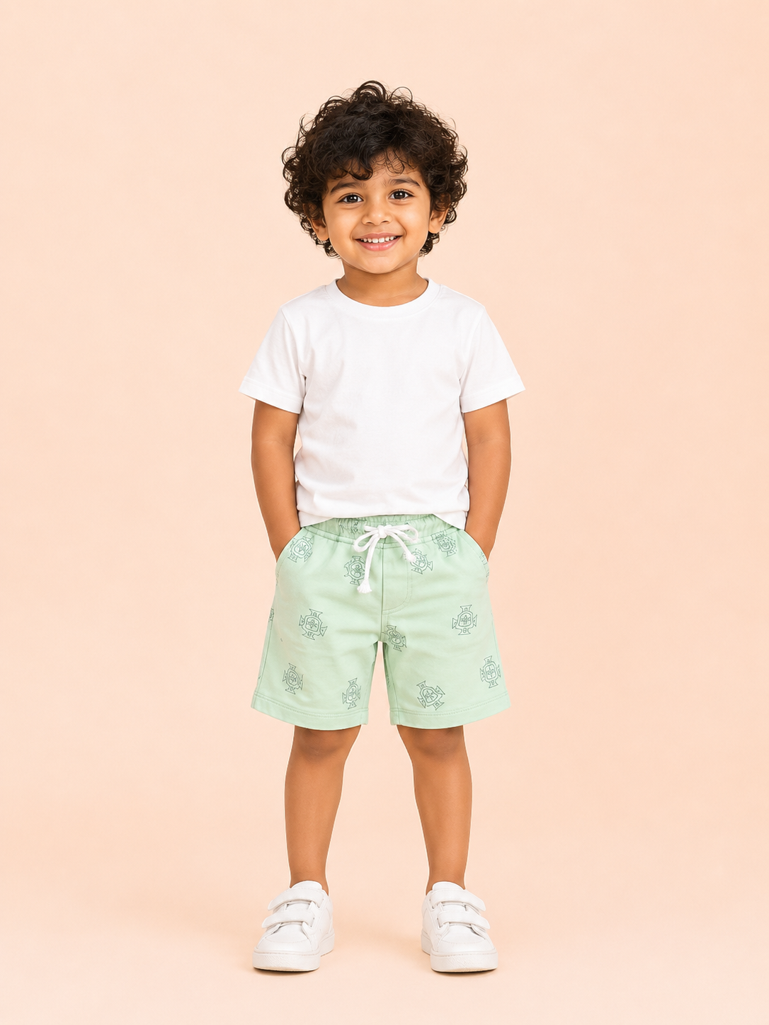 Green Casual Summer Boys  Soft Cotton Bottom Wear BloomUp