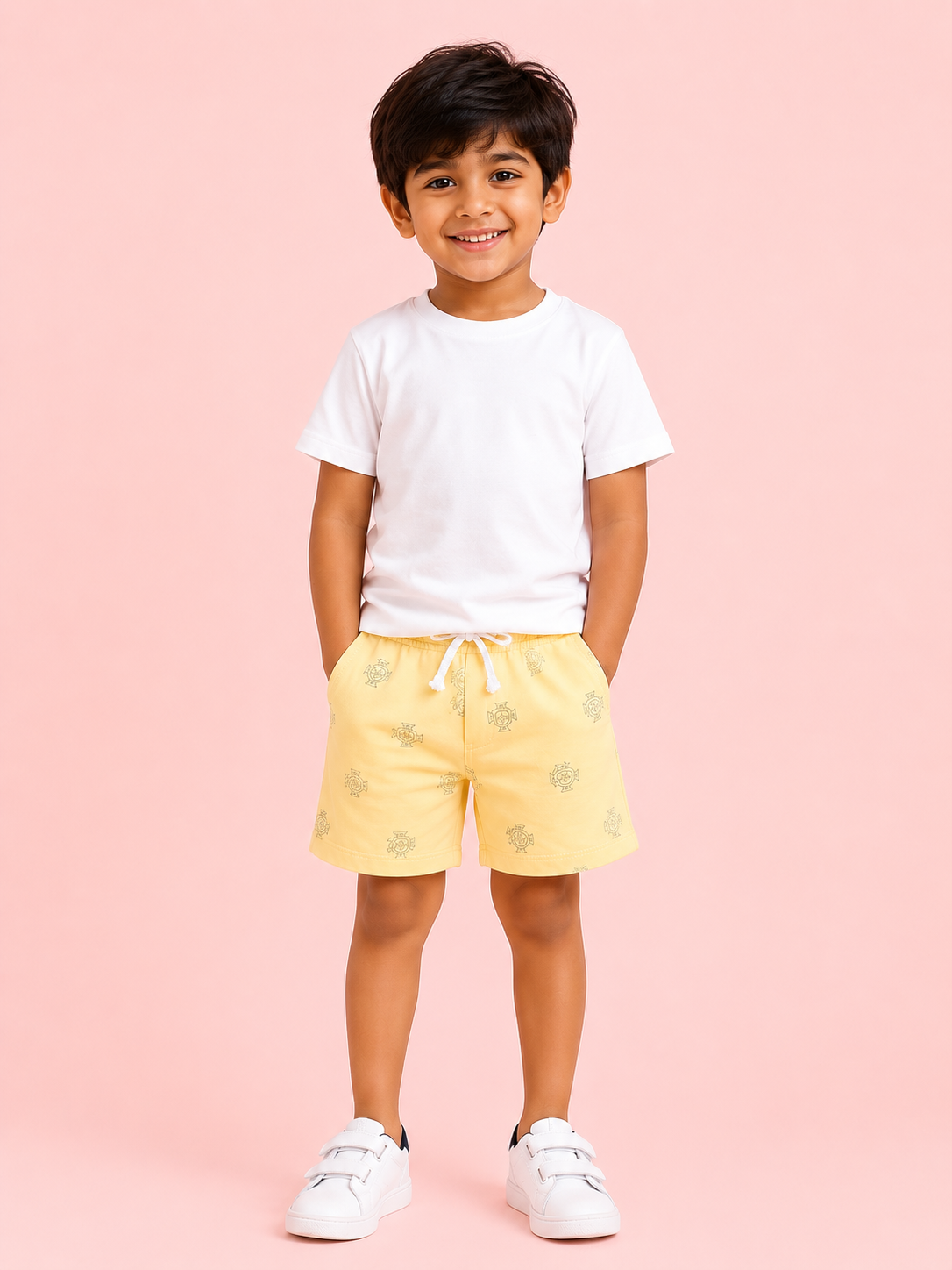 Gold Trendy Daily Wear Boys Soft Cotton Bottom BloomUp