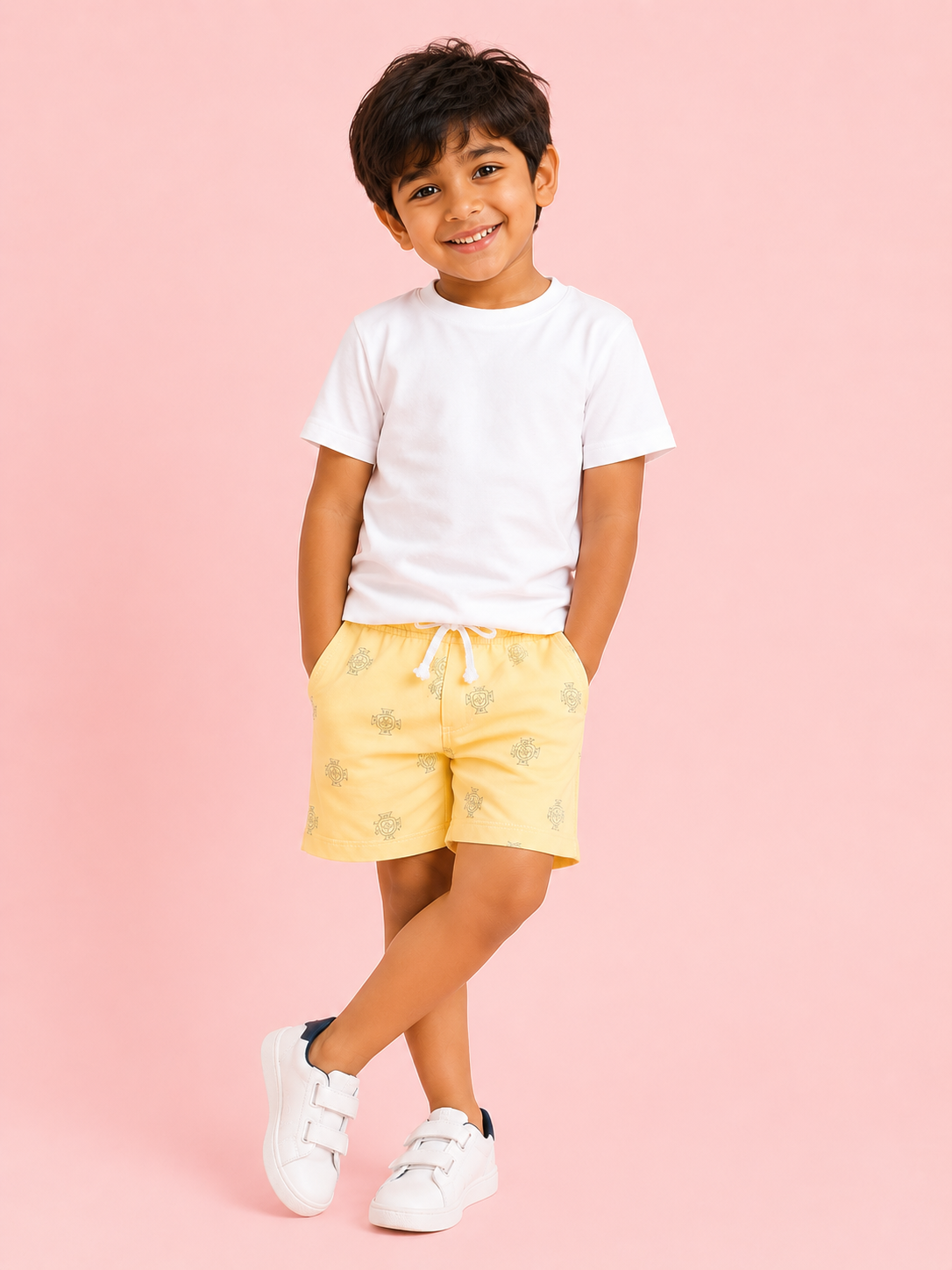 Gold Trendy Daily Wear Boys Soft Cotton Bottom BloomUp