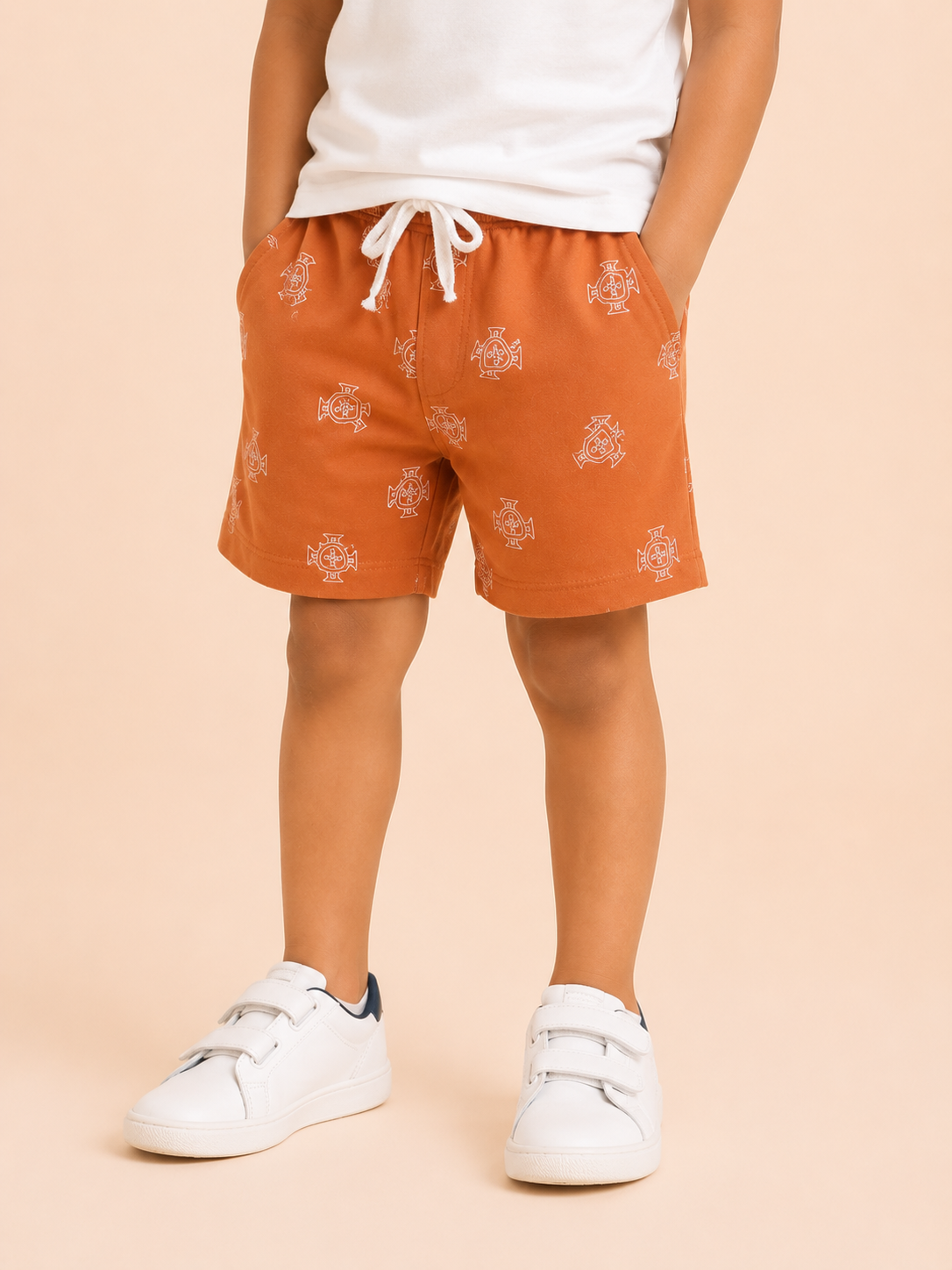 Rust Stylish Playwear Boys  Soft Cotton Bottom Wear BloomUp