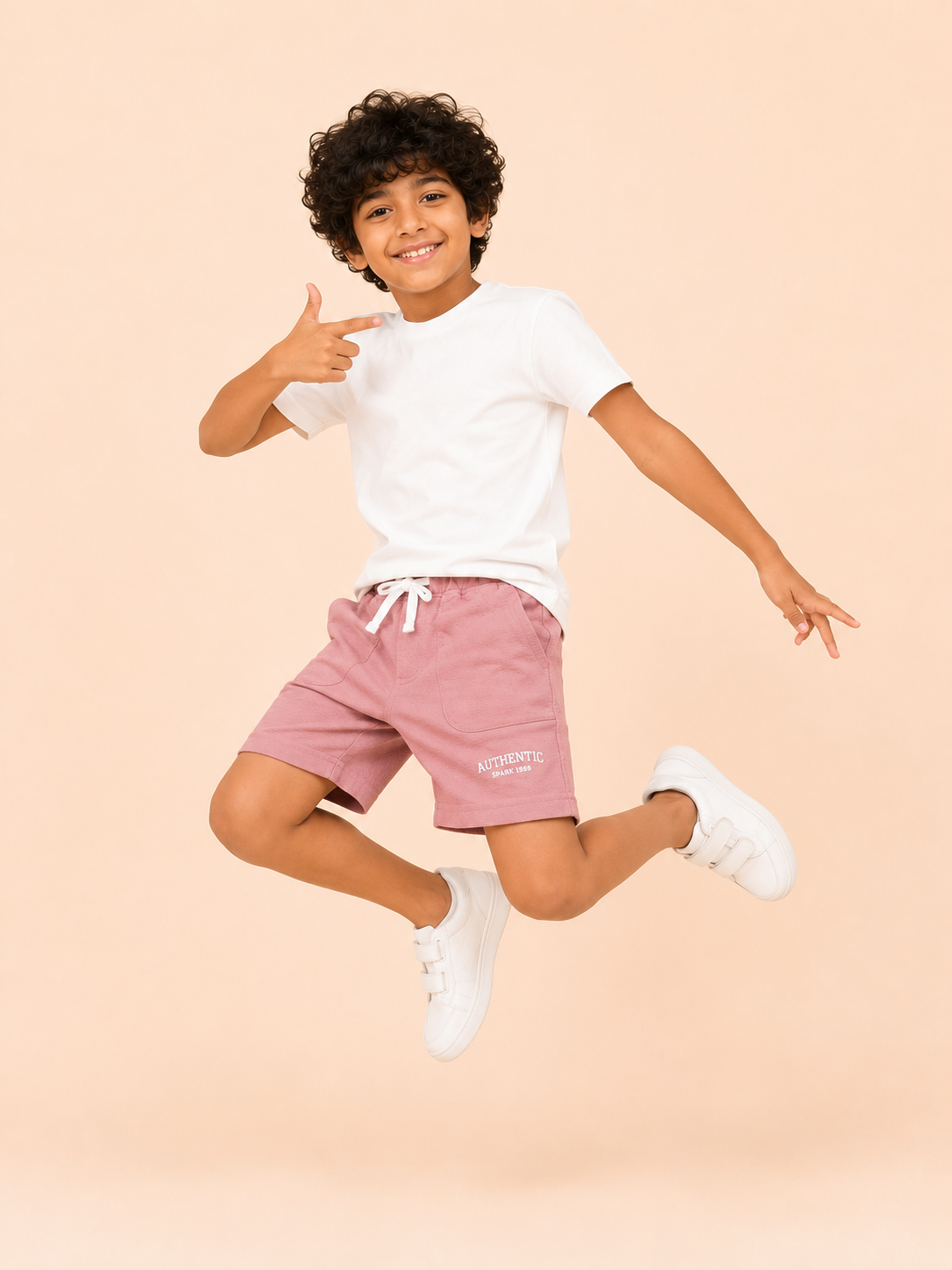 Boys Dusty Pink Pull On Soft Cotton Bottom Wear BloomUp