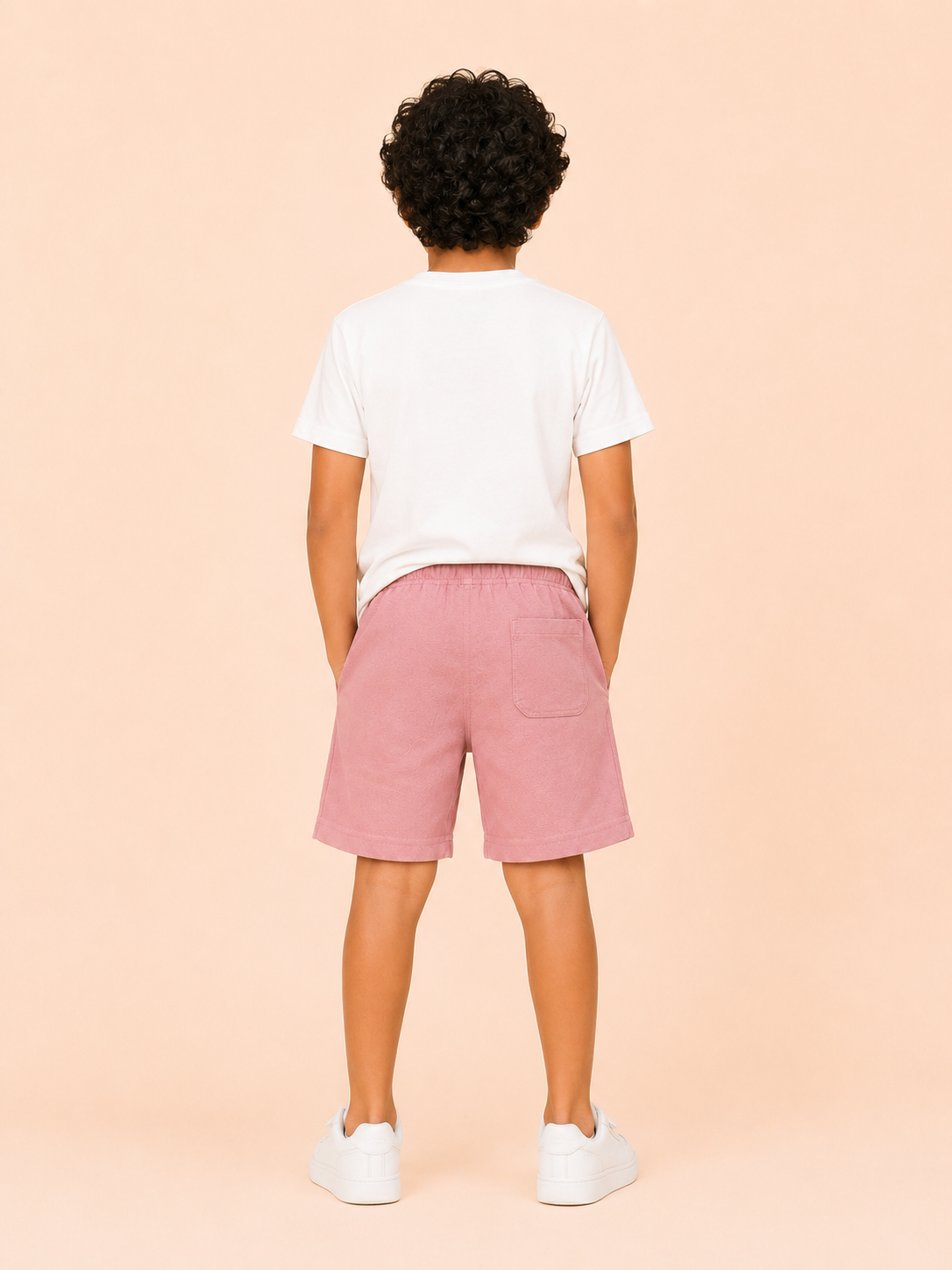Boys Dusty Pink Pull On Soft Cotton Bottom Wear BloomUp