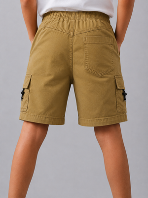 Khaki Comfort Fit Boys  Soft Cotton Bottom Wear BloomUp
